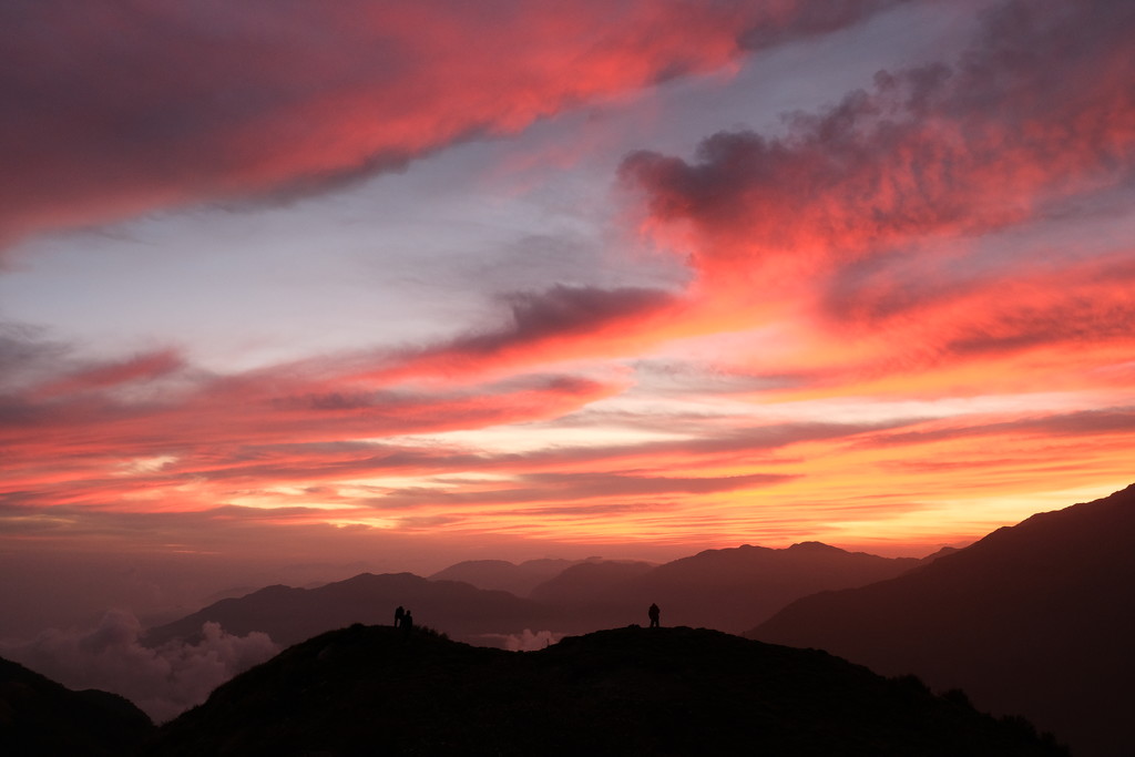 Nepali sunset  by stefanotrezzi