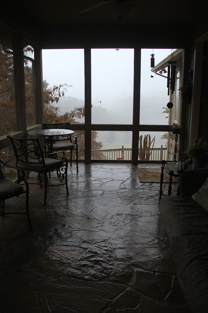 Foggy Morning on the Porch by calm