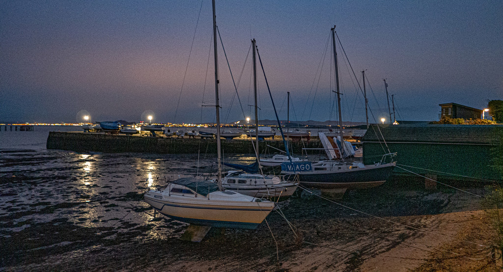 Harbour at night by frequentframes
