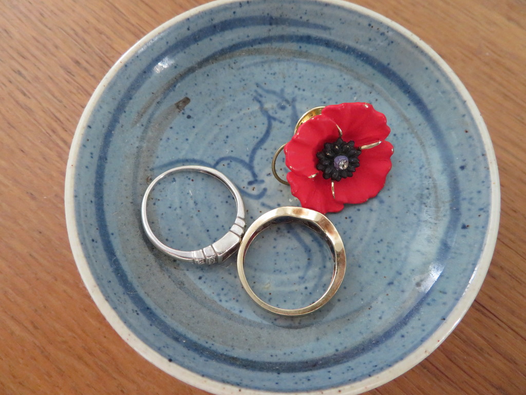 Two rings and a poppy by lellie
