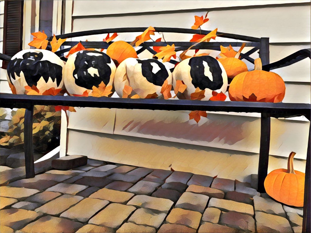 Pumpkin Bench by radiogirl