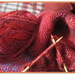 Red shaded knitting. by grace55