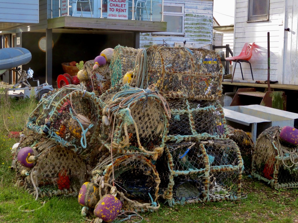 Crab pots at The Ferry by lellie