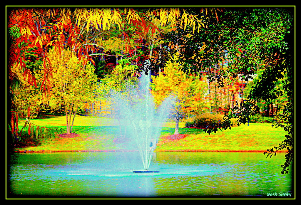 Fountain In The Park by vernabeth