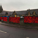 Local School on a cold and damp day remembering. by lumpiniman