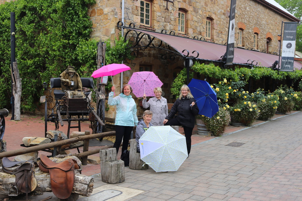 Brolly girls in Hahndorf by gilbertwood