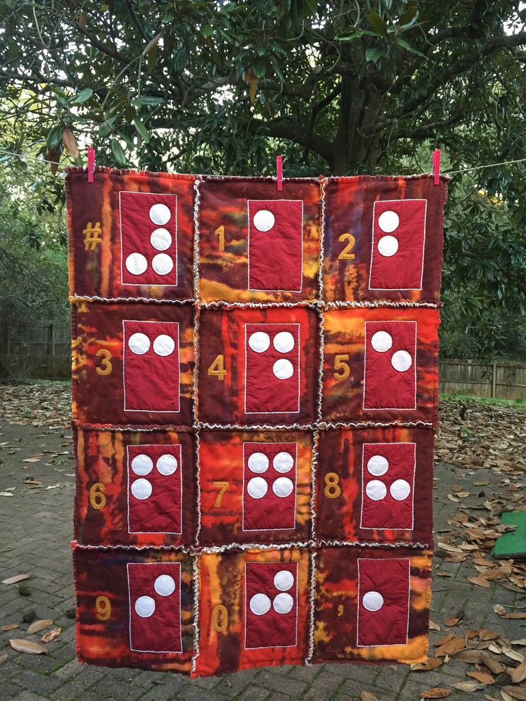 Braille quilt for a blind baby by margonaut