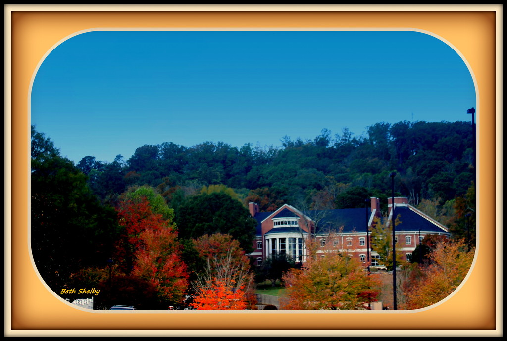 College Campus Building Near Top of White Oak Mountain, Collegedale Tennessee by vernabeth