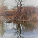 Riverbend Ponds Reflection by sandlily