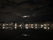19th Nov 2019 - Moon peeking through clouds at Colonial Lake