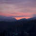 Misty sunset by kiwichick