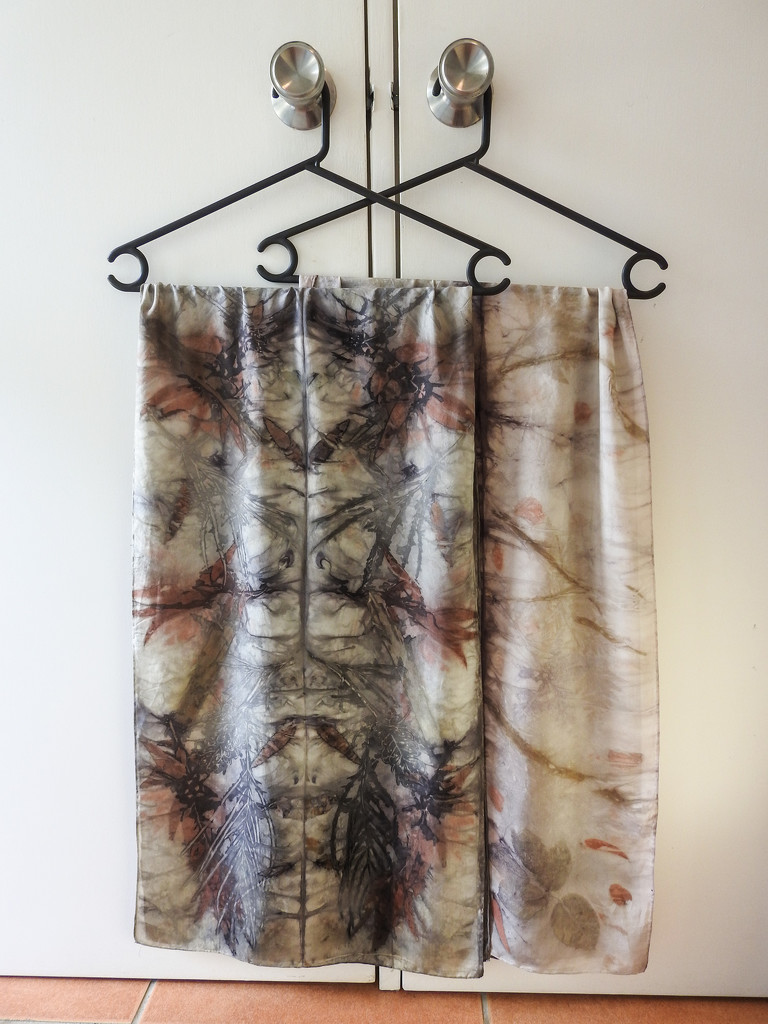 Eco-printed scarves by jeneurell