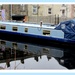 A blue narrow boat.Leeds Liverpool canal. by grace55