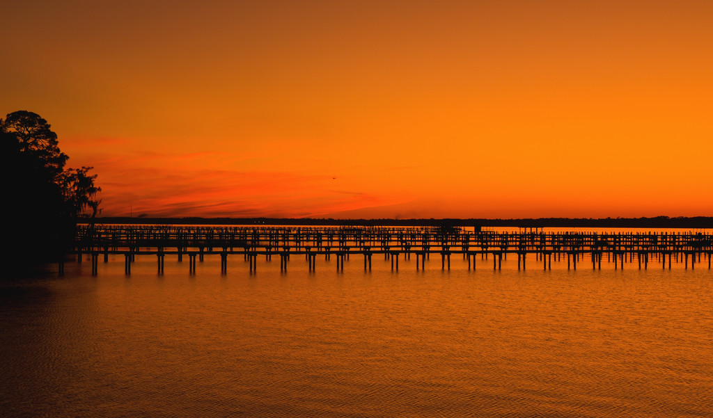 Orangish Red Sunset Tonight! by rickster549