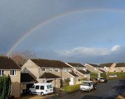 26th Nov 2019 - Rainbow over the rooftops
