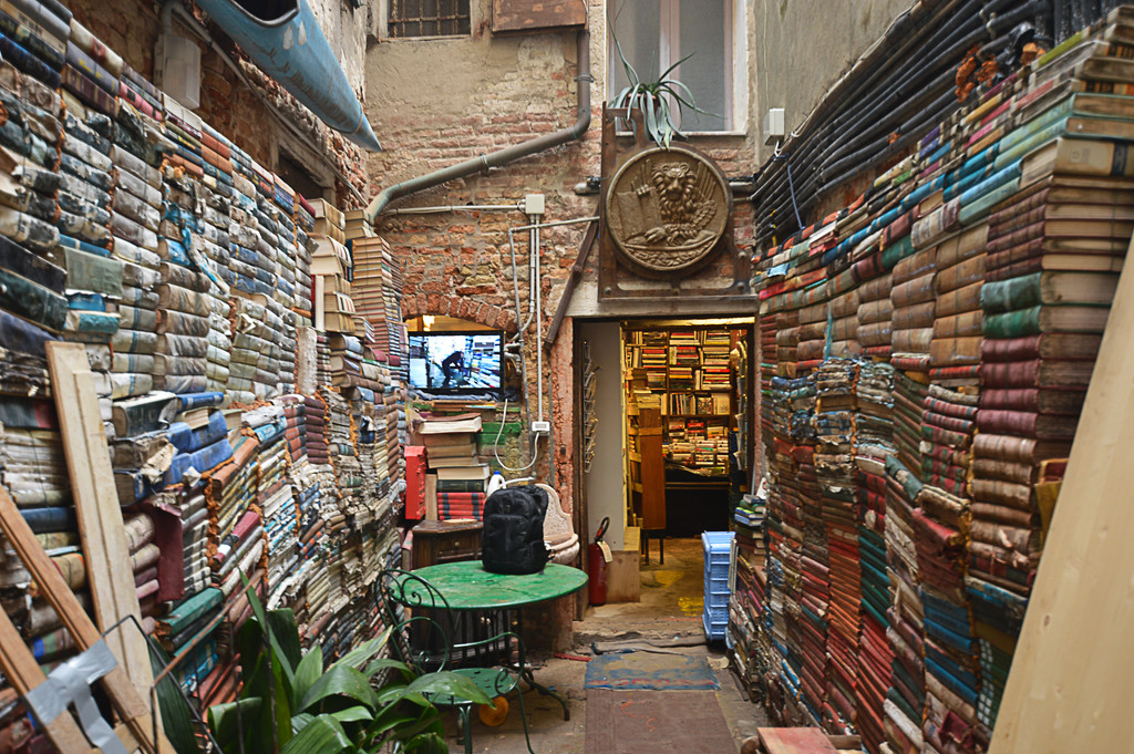 Bookstore Acqua Alta  by caterina