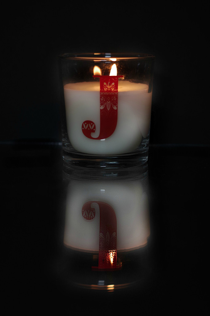 J candle by 30pics4jackiesdiamond