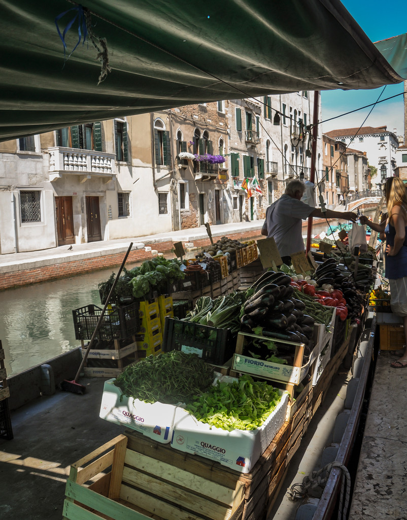 Venetian floating market by brigette