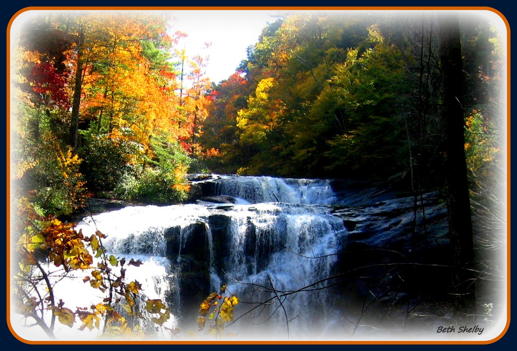 The Fall Capture of Falling Water by vernabeth
