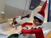 1st Dec 2019 - Elf now making herself some clothes!