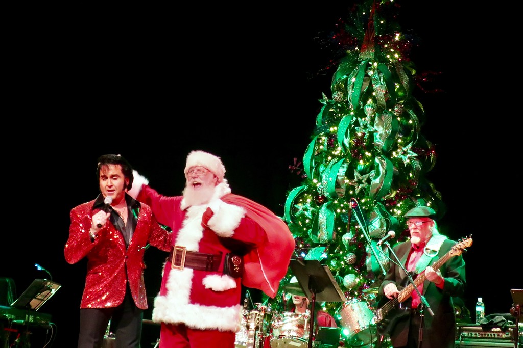 Elvis and Santa Claus for the “red” by louannwarren