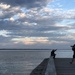 Photographers overlooking Charleston Harbor at Waterfront Park by congaree