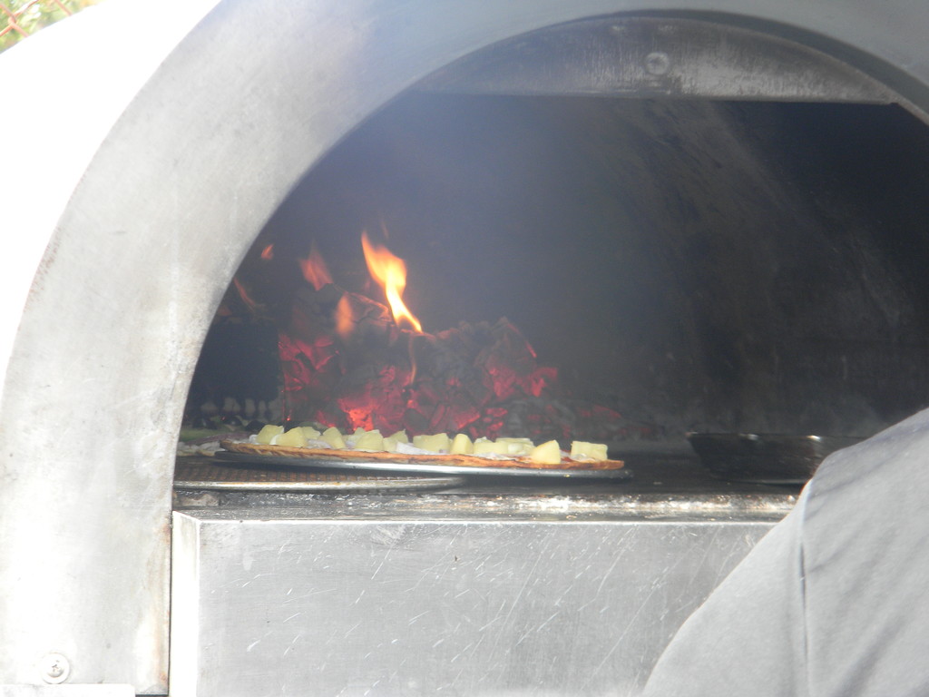 Pizza in Fire Oven  by sfeldphotos