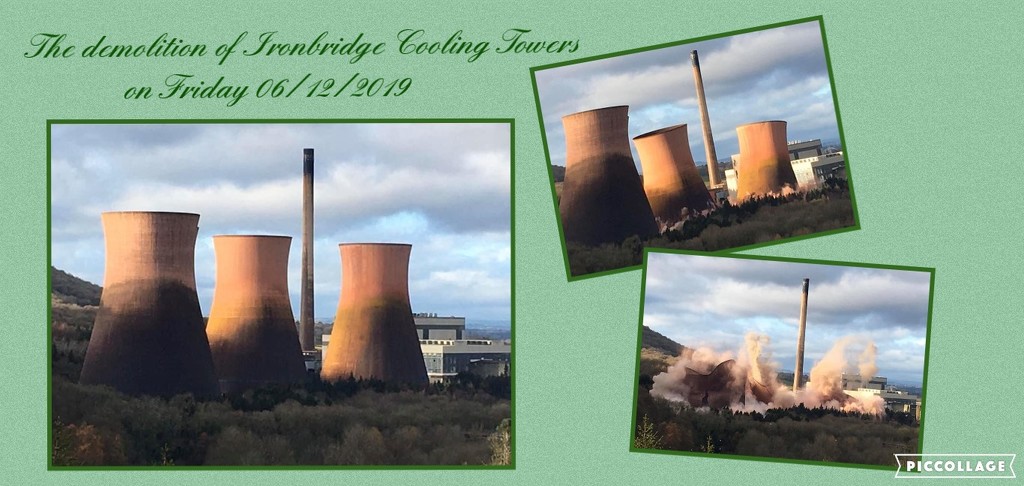 The demolition of the Ironbridge Cooling Towers 06-12-2019 by beryl