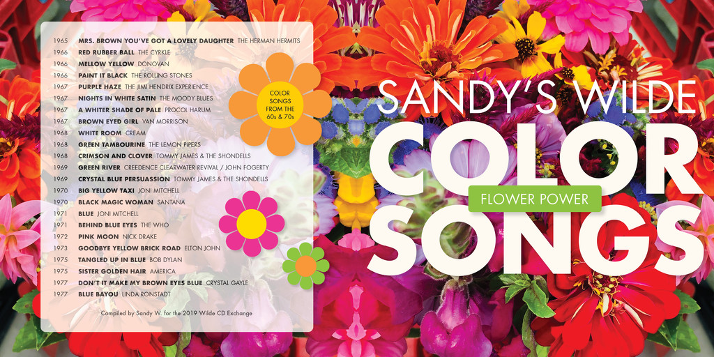 2019 Wilde CD Exchange | Sandy’s Wilde Flower Power Color Songs by yogiw