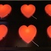 Six red hearts.  by cocobella