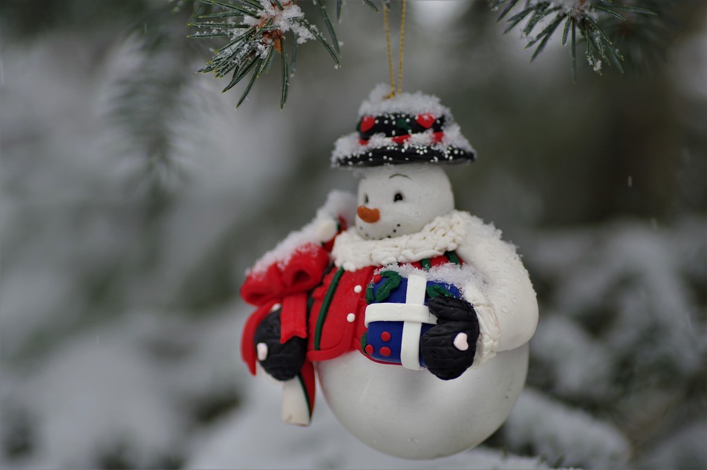 Snowman Ornament  by radiogirl