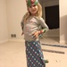 Adalyn’s Project Runway debut...a wrapping paper dress.  by mdoelger