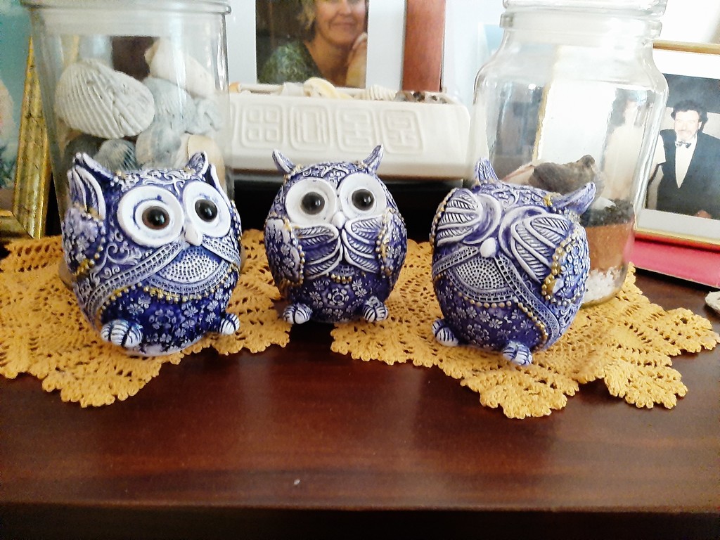 Three Owls of Wisdom by mozette