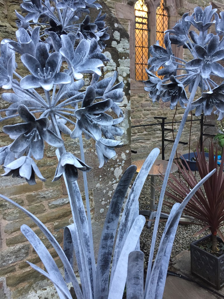 Garden sculptures  by snowy