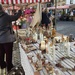 Leominster Christmas market by snowy