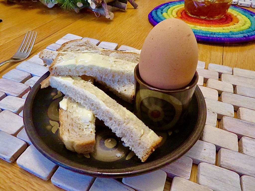 Boiled egg and soldiers. by lellie