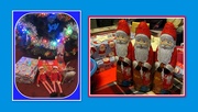 22nd Dec 2019 - Christmas presents, elves and three wise Santas.