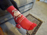 24th Dec 2019 - didn't my friend go and wear pig socks today - unknowingly!!