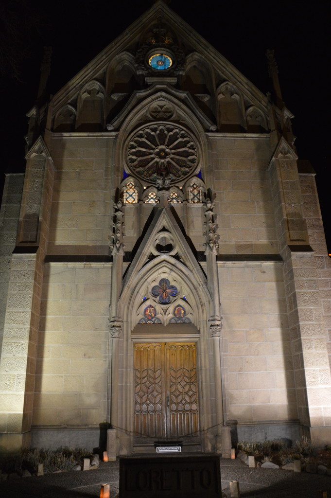Loretto Chapel, Santa Fe At Night  by bigdad