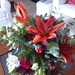 The lilies in my Christmas flowers are opening now.  by chimfa