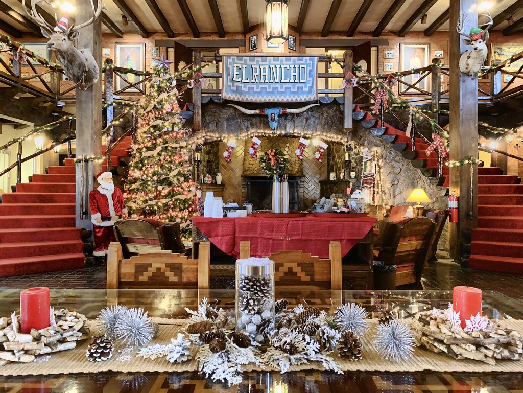 El Rancho Hotel - Holiday lobby by jeffjones