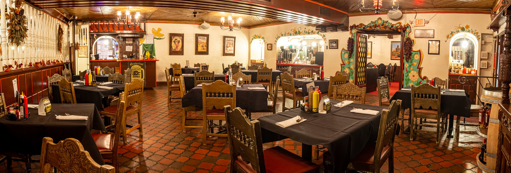 El Rancho Hotel - restaurant pano by jeffjones