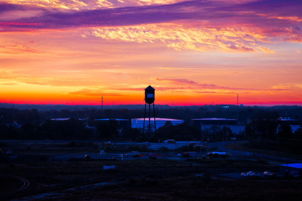 Sunrise by the Water Tower by swchappell