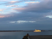 1st Jan 2020 - Tour boat in Charleston Harbor at sunset.