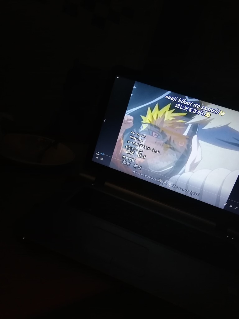 Watching Naruto by nami