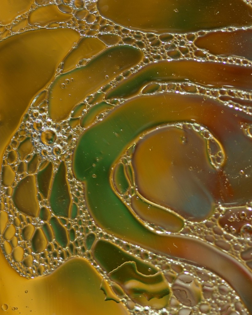 LHG__9254- oil Abstract goldgreen by rontu