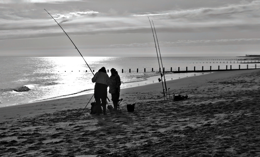 Contre Jour Fishermen by phil_howcroft