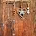 Stars and hearts on wood.  by cocobella