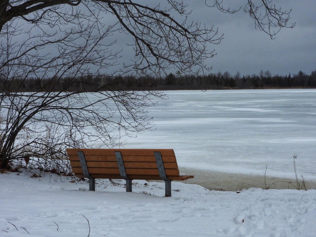 Frozen lake view by amyk