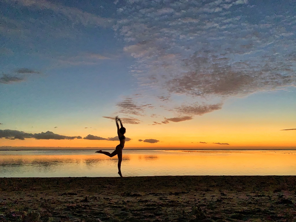 Ballerina in the sunset by cocobella